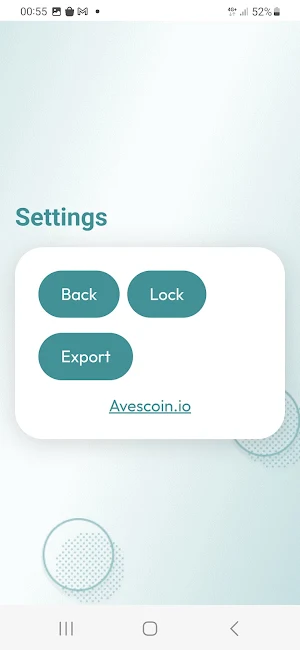 Aves wallet Screenshot 3