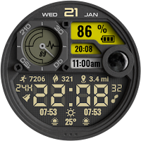PT31 Digital Watch Face