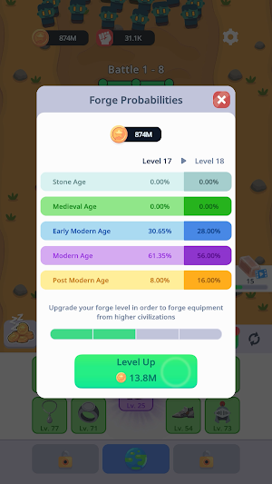 Forge Survival - Idle Shooter Screenshot 2