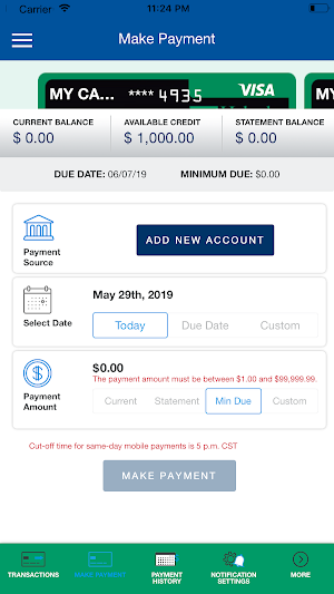 HCU Cred Card Screenshot 3