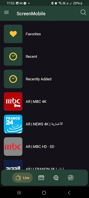 Screen Mobile Screenshot 2