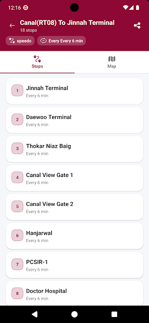 Multan Metro Bus Guide Screenshot 1