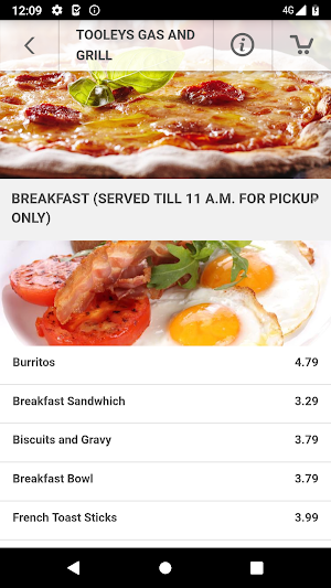 Tooleys gas and grill Aberdeen Screenshot 2
