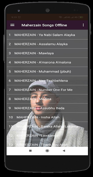 Maher Zain Song's Offline Screenshot 1