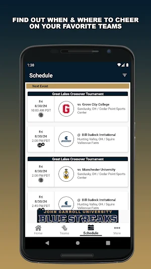 John Carroll Blue Streaks Screenshot 1