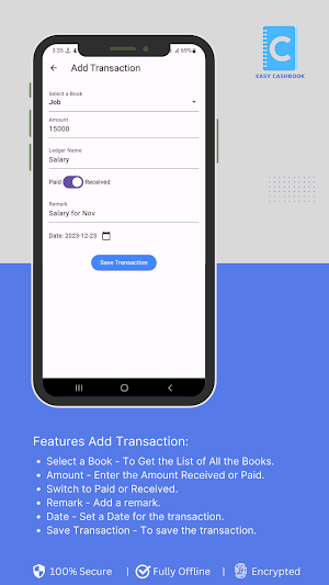 Easy CashBook- Expense Manager Screenshot 2