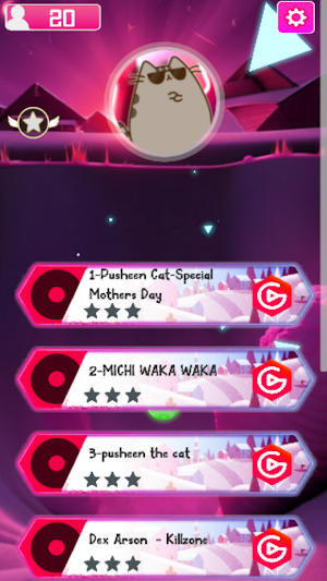 Pusheen Cat Hop Tiles Screenshot 0