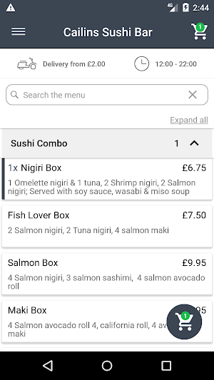 Cailins Sushi Bar Screenshot 1
