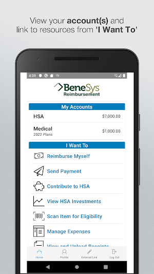 BeneSys Member Reimbursement Screenshot 0
