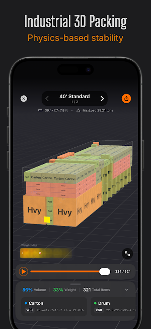 Smart Packer: 3D Cargo Planner Screenshot 0