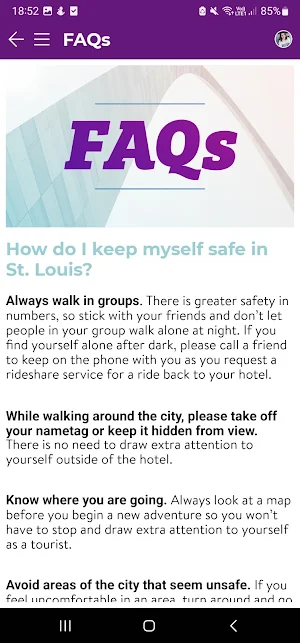 NSA Conference Guide Screenshot 1