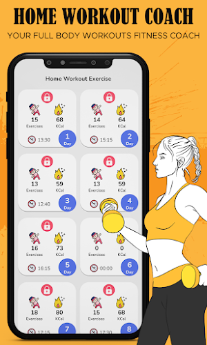 Home workouts fitness coach Screenshot 2