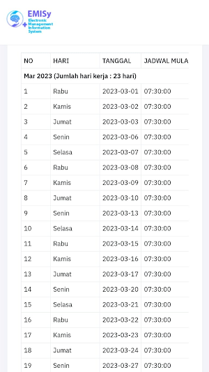 E-Absensi Screenshot 1