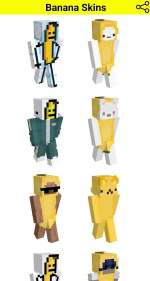 Banana Skins For Minecraft Screenshot 1