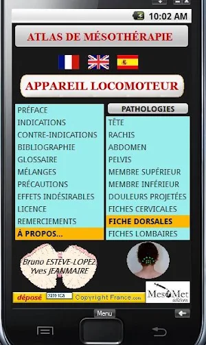 Mésothérapie Pathologies Screenshot 0