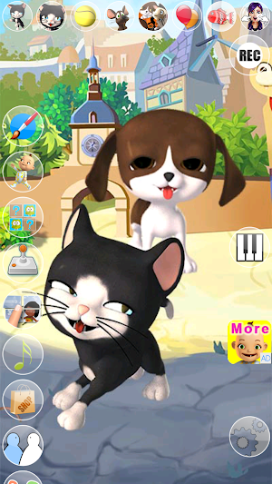 Talking Cat and Dog Kids Games Screenshot 3