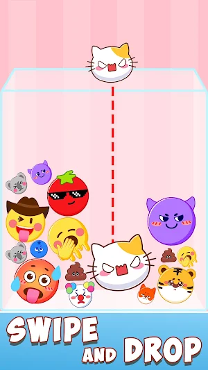 Emoji Drop: Merge n Pop Screenshot 1