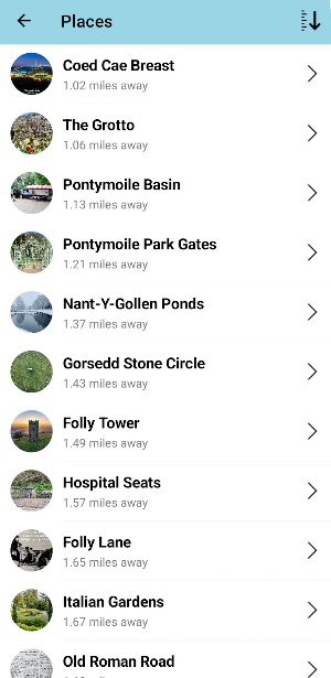 Myfanwy Haycock Poetry Trail Screenshot 2