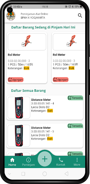 BPKH XI Yogyakarta-Pinjam Alat Screenshot 1