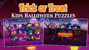 Kids Trick or Treat Puzzles Screenshot 0