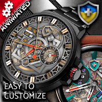 Pattern Shield Watch by ZH