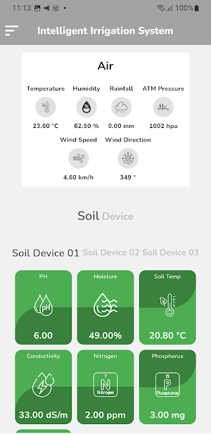 Intelligent Irrigation System Screenshot 2