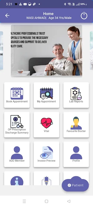 MOC Patient App Screenshot 2