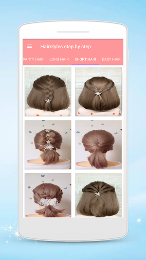 Hairstyles step by step for girls Screenshot 1
