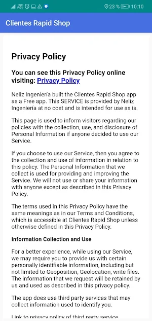 Rapid Shop Clientes Screenshot 3