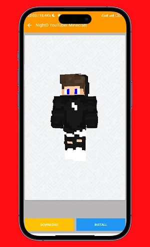 Youtuber Skin for Minecraft PE Screenshot 0