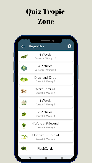 Fruits and Vegetables Quiz Screenshot 2