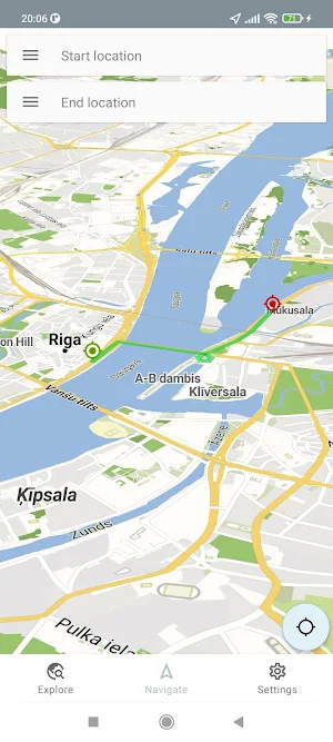Riga Latvia Offline Map Screenshot 1
