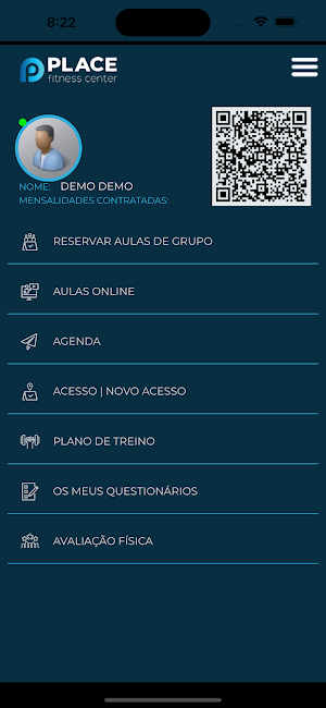 PlaceFitnessCenter App Screenshot 1