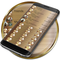 Dialer Theme Gold Copper drupe