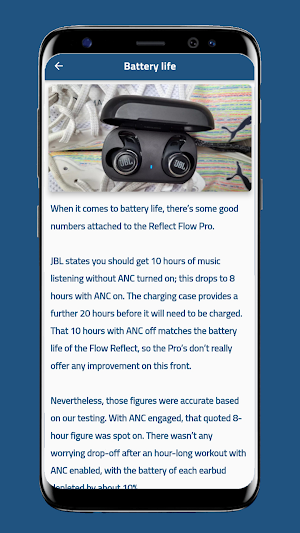 JBL Reflect Flow PRO Guide Screenshot 1