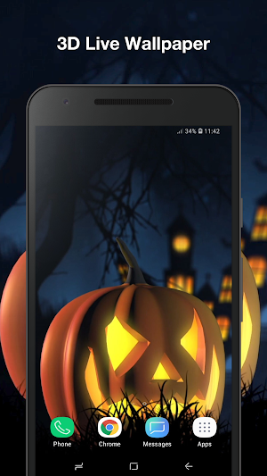 Halloween Night Live Wallpaper Screenshot 0