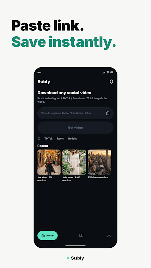 Subly: Video & Story Saver Screenshot 0