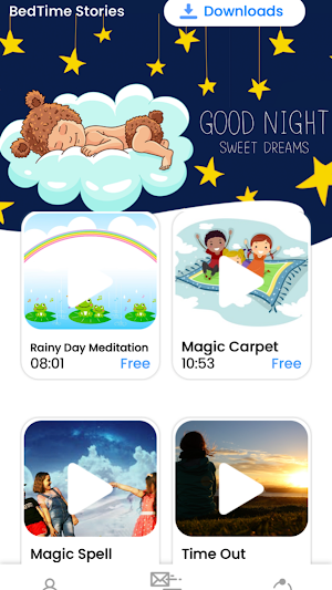 Bedtime Audio Stories for Children. Kids Sleep App Screenshot 1
