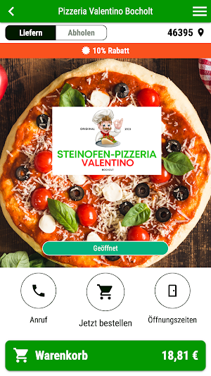 Pizzeria Valentino Bocholt Screenshot 0