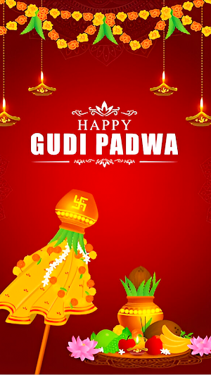 Gudi Padwa Photo Frame Editor Screenshot 0