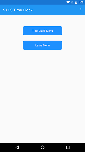 SACS Time Clock Screenshot 1