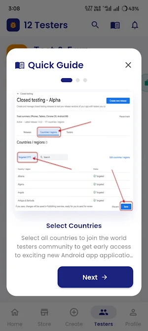 12 Testers: Closed Testing App Screenshot 3