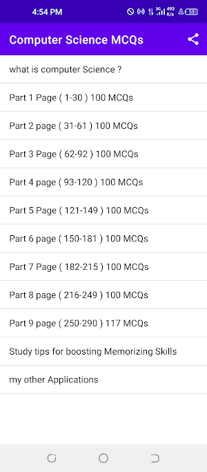 Computer Science MCQs | Computer MCQs (offline) Screenshot 1