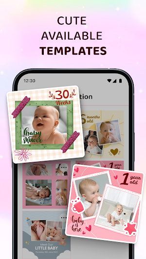 Baby Photo: Newborn Milestones Screenshot 0