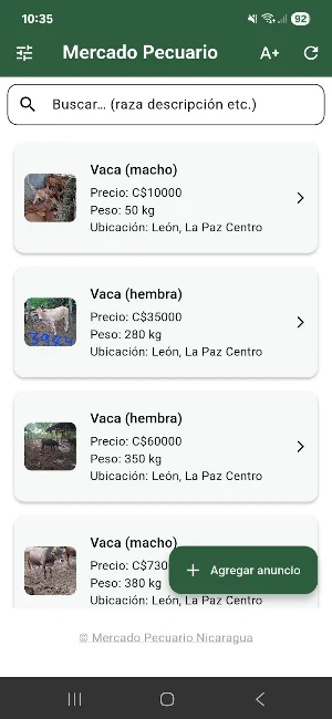 Mercado Pecuario Screenshot 1