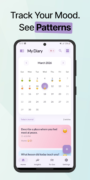 Mind - Daily Journal Screenshot 1