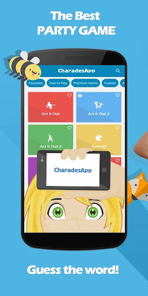 CharadesApp - What am I? (Charades and Mimics) Screenshot 0