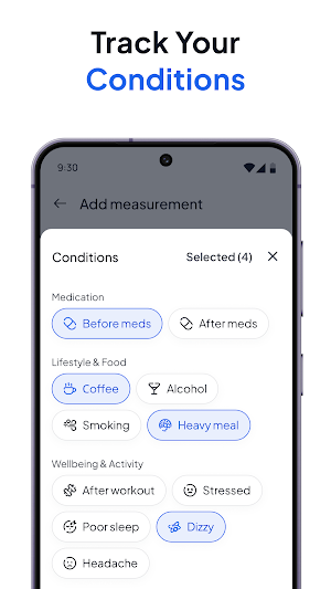 Blood Pressure Tracker Screenshot 1