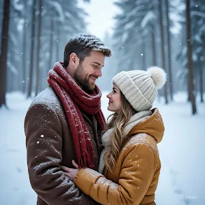 Winter Love Wallpaper Screenshot 1