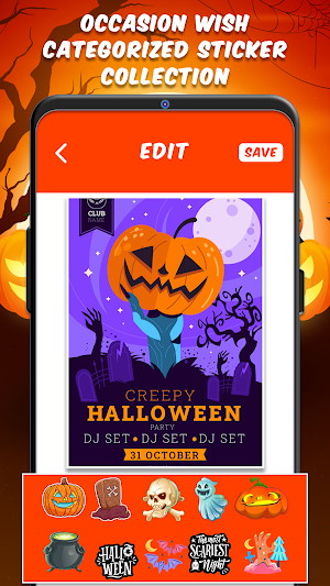 Halloween Party Invitations Screenshot 3